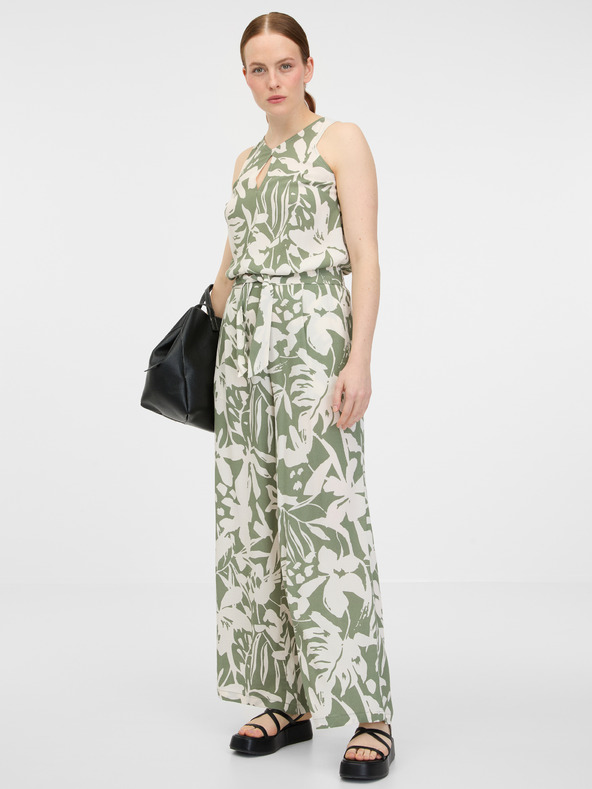 Orsay Khakifarbene weite Damenhose ORSAY