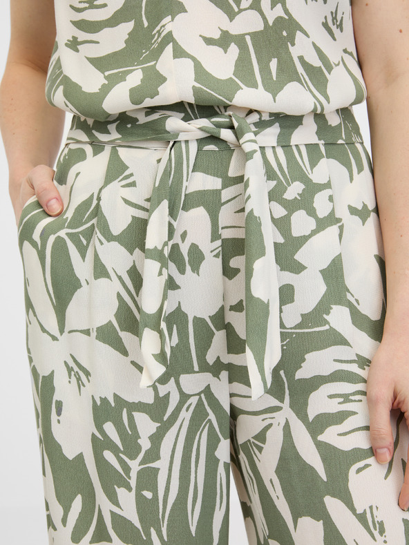 Orsay Khakifarbene weite Damenhose ORSAY