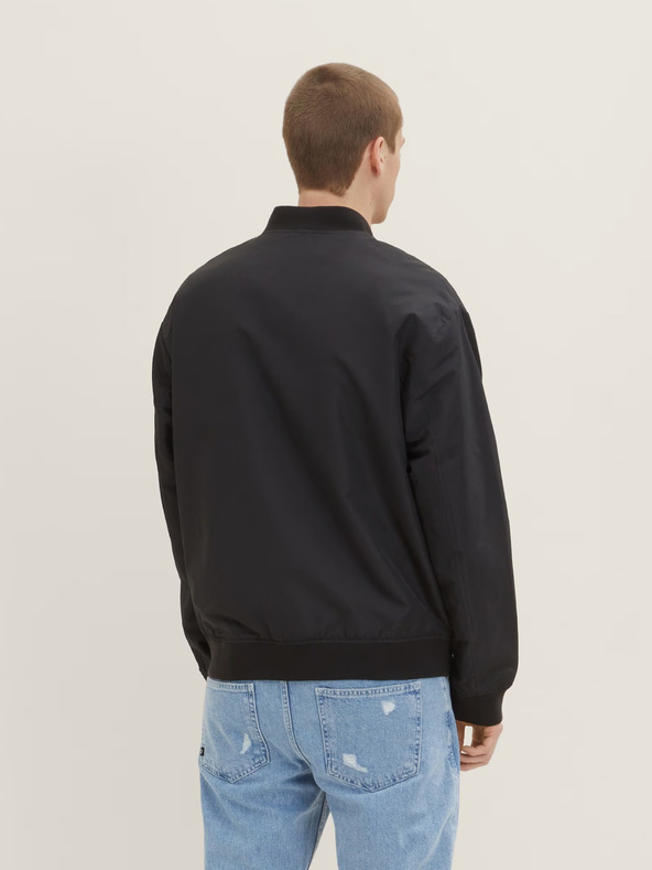 Tom Tailor Denim Schwarzer Herrenbomber Tom Tailor Denim
