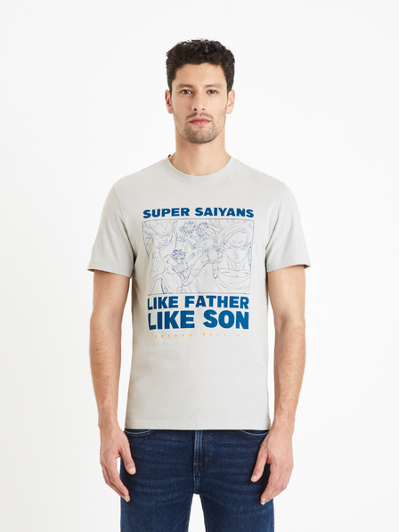 Celio Hellgraues Herren T-Shirt Celio Dragon Ball Z