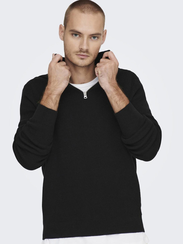 ONLY & SONS Schwarzer Herrenpullover ONLY & SONS