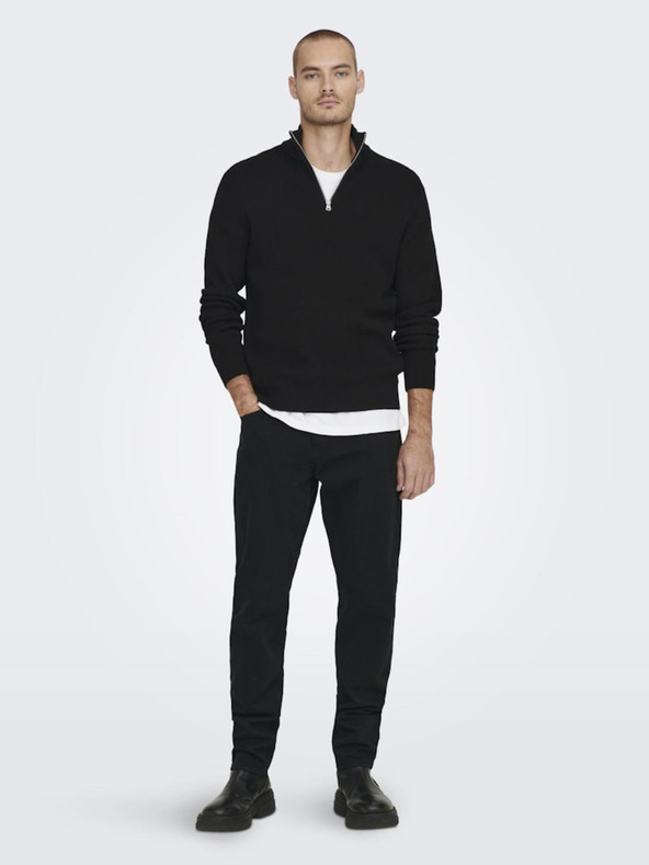 ONLY & SONS Schwarzer Herrenpullover ONLY & SONS