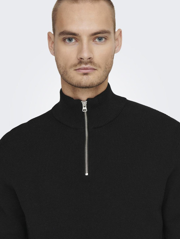 ONLY & SONS Schwarzer Herrenpullover ONLY & SONS