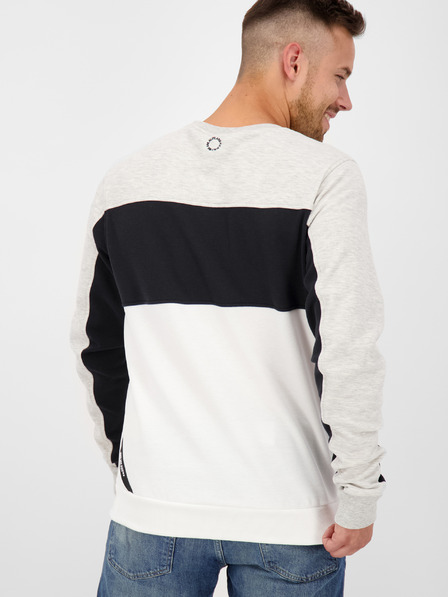 Alife and Kickin Schwarz-weißer Herren-Kapuzenpullover Alife and Kickin