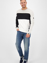 Alife and Kickin Schwarz-weißer Herren-Kapuzenpullover Alife and Kickin
