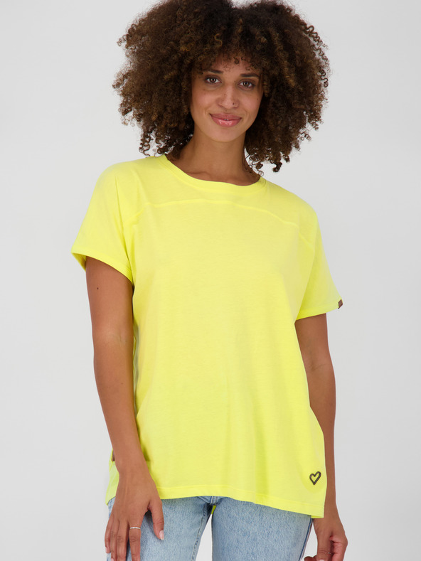 Alife and Kickin Gelbes Alife and Kickin-T-Shirt für Frauen