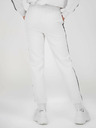Alife and Kickin Weiße Damen-Sweatpants mit Revers Alife and Kickin