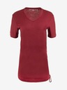 ALPINE PRO ALPINE PRO AIKA Burgunderfarbenes Damen-T-Shirt