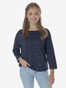 Sam 73 Dunkelblaues gestreiftes Damen-T-Shirt SAM 73