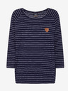 Sam 73 Dunkelblaues gestreiftes Damen-T-Shirt SAM 73