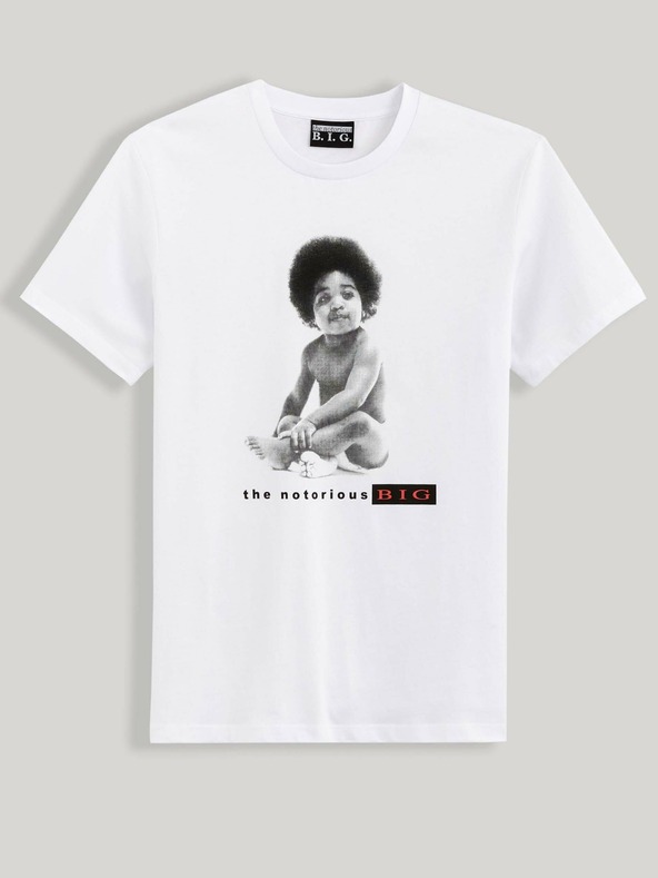 Celio Weißes Herren-T-Shirt mit Druck Celio Lvebig