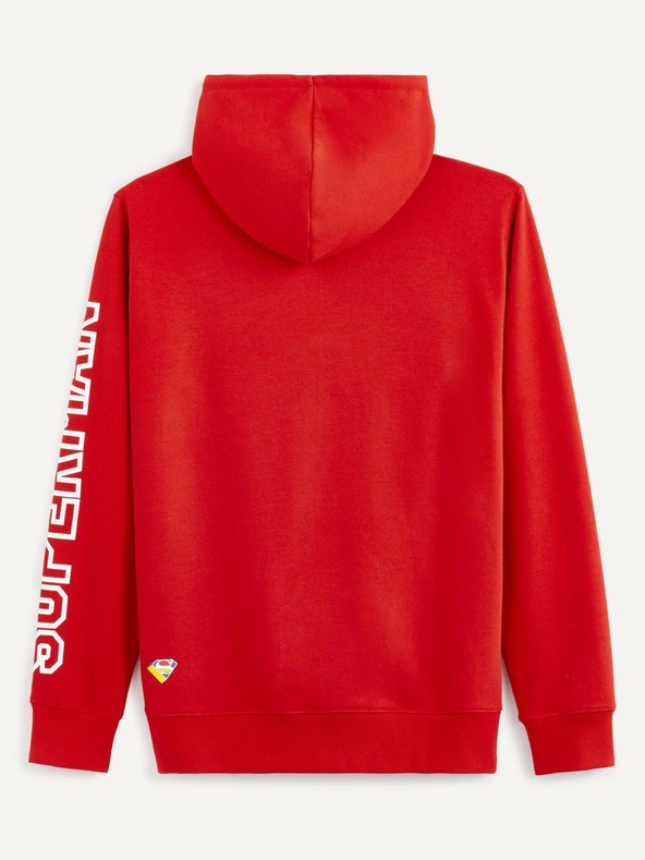Celio Rotes Herren-Sweatshirt mit Aufdruck Celio Lvemansw