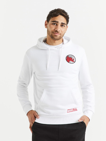 Celio Weißes Herren-Sweatshirt Celio Lvespidsw