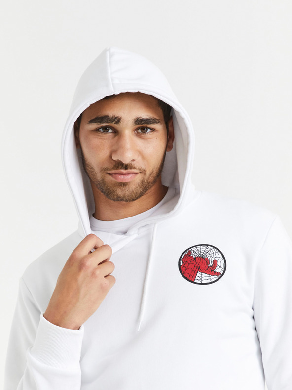 Celio Weißes Herren-Sweatshirt Celio Lvespidsw