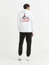 Celio Weißes Herren-Sweatshirt Celio Lvespidsw