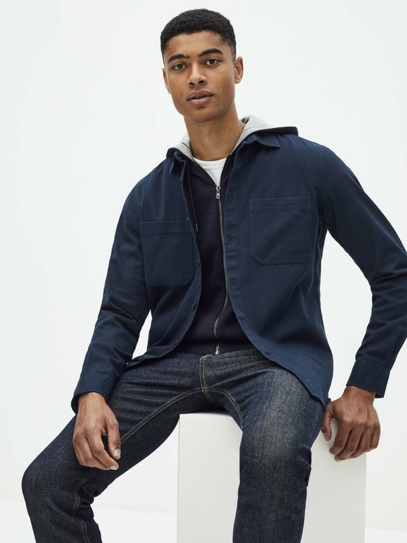 Celio Dunkelblaues Hemd Celio Sawork
