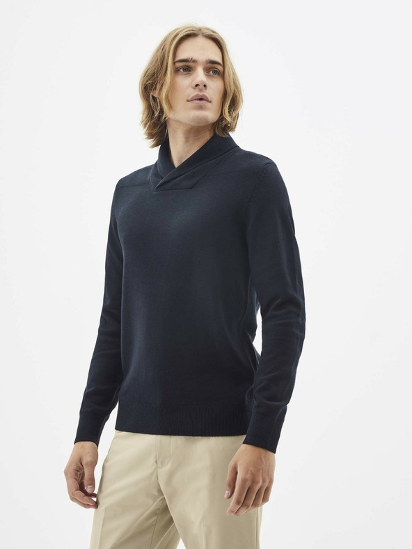 Celio Dunkelblauer Pullover Celio Sepiz