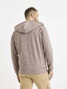 Celio Burgunderfarbener Herren-Kapuzenpullover Celio