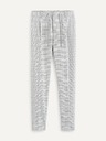 Celio Hellgraue Herren-Karohose Celio