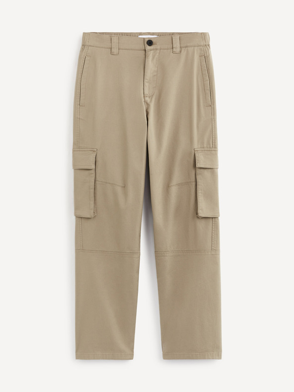 Celio Beige Herrenhose mit Taschen Celio