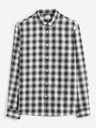 Celio Schwarz-weiß kariertes Hemd Celio Sablaflou