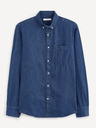 Celio Dunkelblaues Jeanshemd Celio Rasol