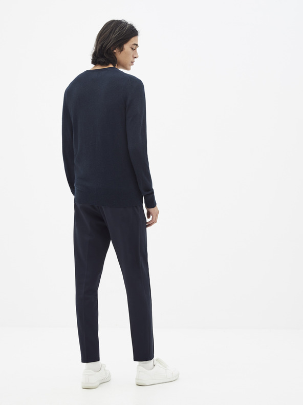 Celio Dunkelblauer Basic-Pullover Celio Sebase