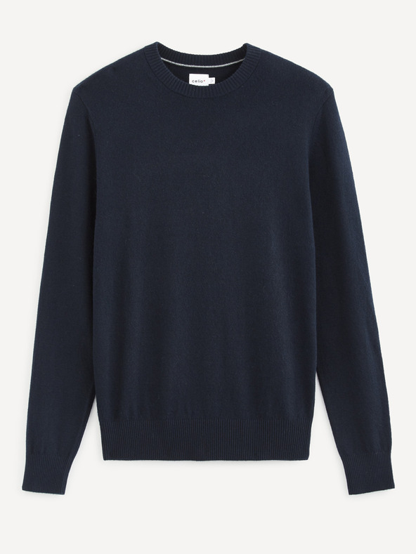 Celio Dunkelblauer Basic-Pullover Celio Sesweet