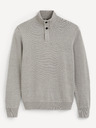 Celio Hellgrauer Pullover Celio Perome