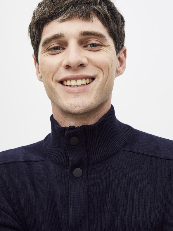 Celio Dunkelblauer Pullover Celio Serome