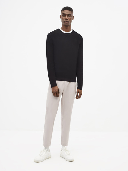 Celio Schwarzer Basic-Pullover Celio Tepic