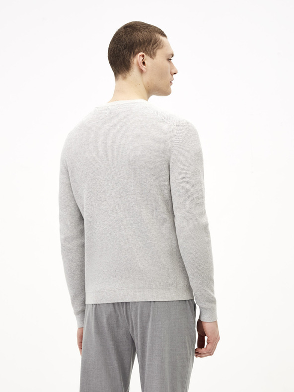 Celio Hellgrauer Basic-Pullover Celio Tepic