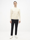 Celio Weißer Basic-Pullover Celio Tepic