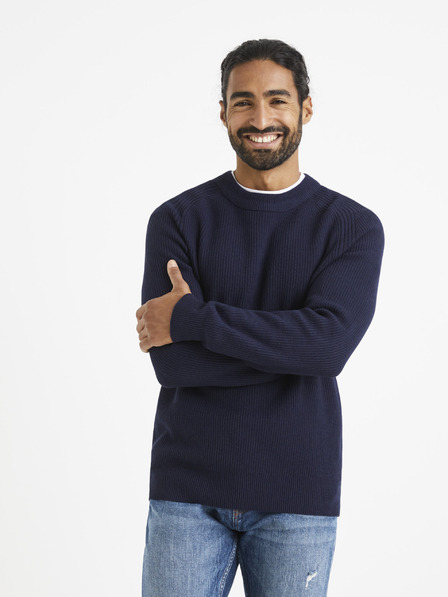 Celio Dunkelblauer Pullover Celio Terzo