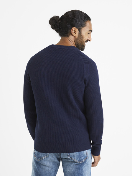 Celio Dunkelblauer Pullover Celio Terzo
