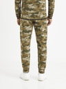 Celio Khaki-gemusterte Jogginghose Celio Vojogyoke