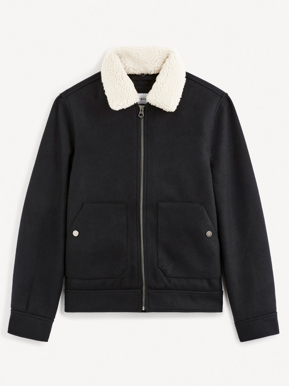 Celio Dunkelblaue Jacke Celio Vujackwoo2