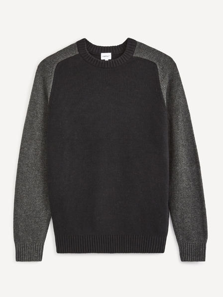 Celio Grauer und schwarzer Herren Pullover von Celio