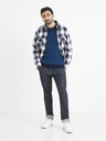 Celio Schwarz-blauer Herren-Wollmischpullover Celio