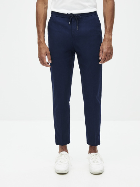 Celio Dunkelblaue Leinenhose für Herren Celio