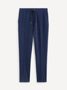 Celio Dunkelblaue Leinenhose für Herren Celio