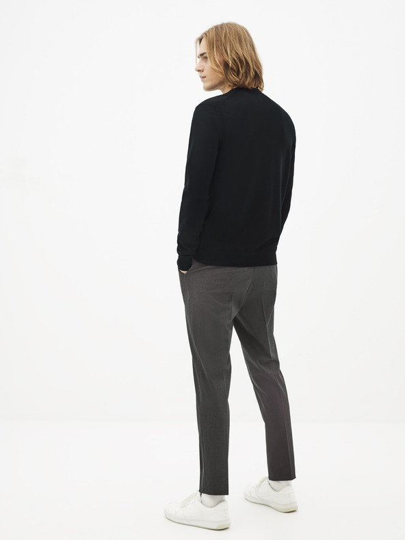 Celio Schwarzer Herren-Wollpullover Celio