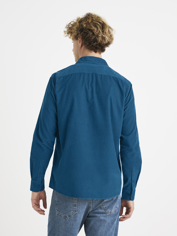 Celio Blaues Herrenhemd Celio Vamil