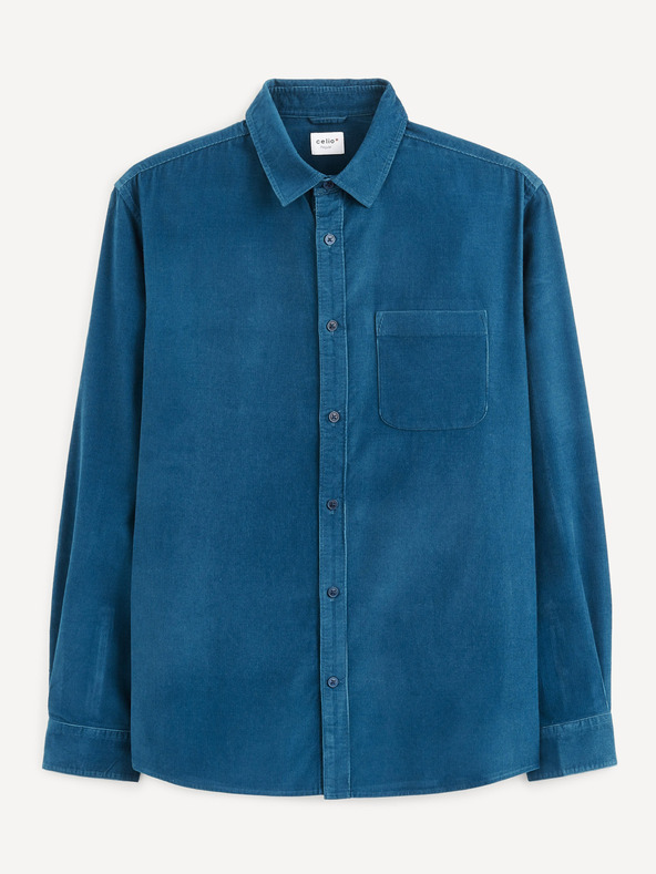 Celio Blaues Herrenhemd Celio Vamil