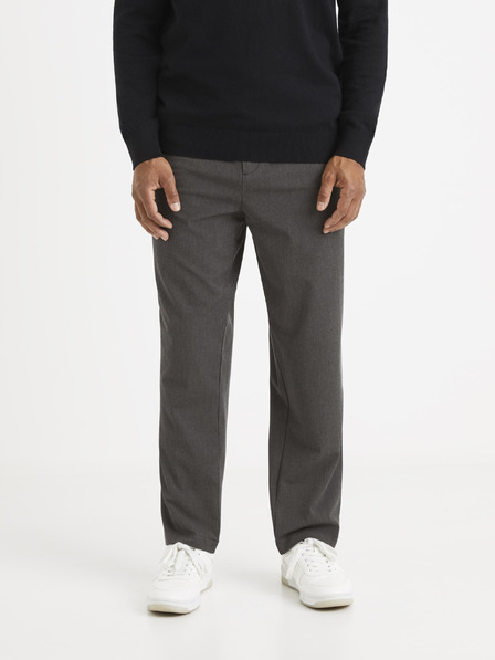 Celio Graue Herren-Cropped-Hose Celio