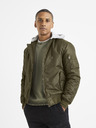 Celio Khakifarbener Herren-Kapuzenbomber Celio Vubombjump