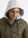 Celio Khakifarbener Herren-Kapuzenbomber Celio Vubombjump