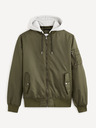 Celio Khakifarbener Herren-Kapuzenbomber Celio Vubombjump
