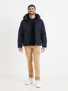Celio Dunkelblauer gemusterter Herren Celio Vecountry Pullover
