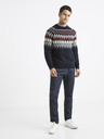 Celio Dunkelblauer gemusterter Herren Pullover von Celio